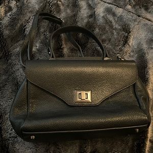 Luana Ferracuti Genuine Leather Double Flap Bag